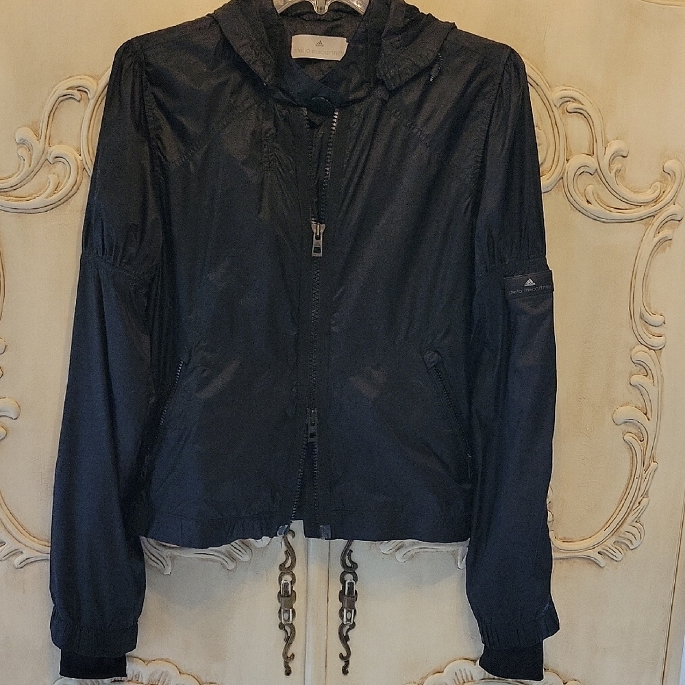 STELLA McCARTNEY For ADDIDAS Lightweight Hooded Women's Jacket - Black Size M
